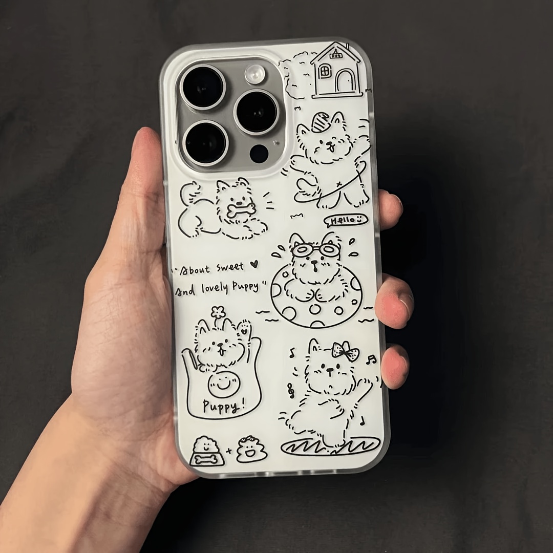 Samsung Galaxy A55 - Cute Doodle Dog House IMD Phone