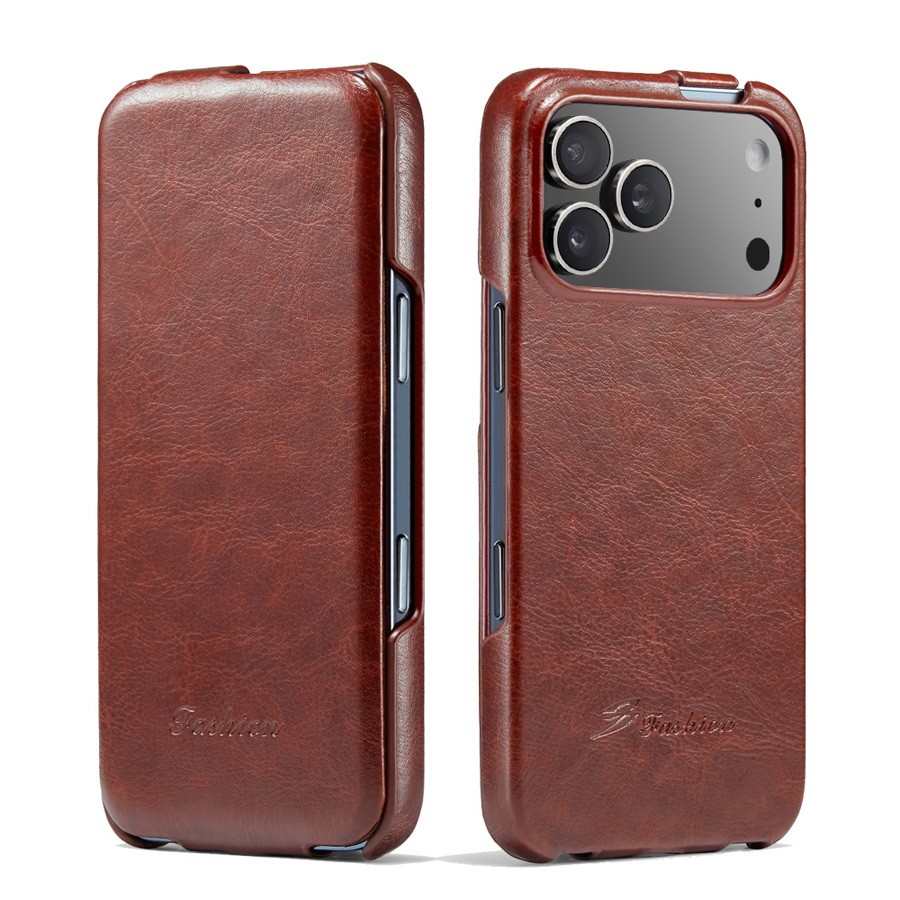 Genuine Leather Vertical Flip  - Apple Iphone 15 ulasan dan harga