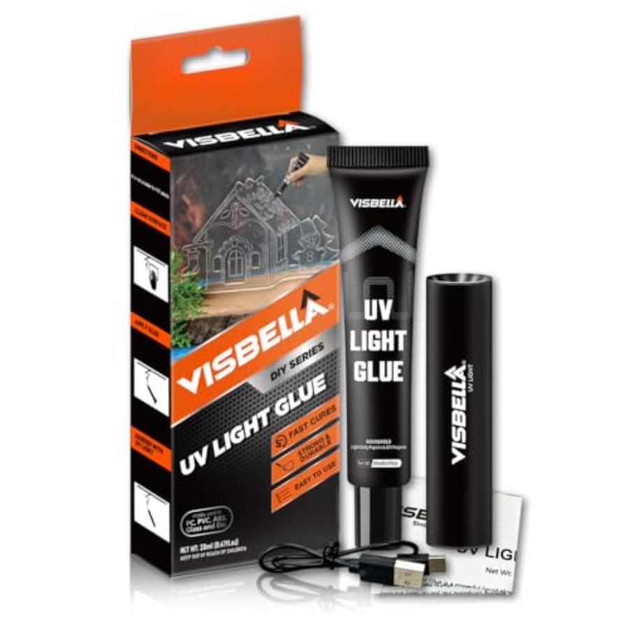 UV Light Glue Resin Kit with L - Liquid Uv Glue Kit ulasan dan harga