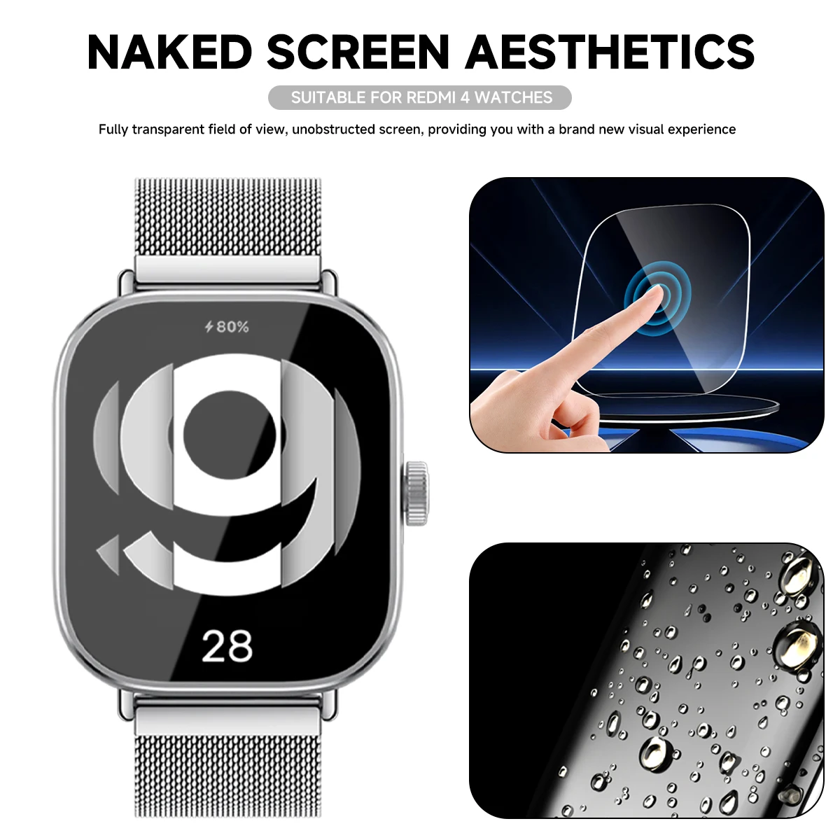 Tempered Glass for Xiaomi Redm - Smartwatch Screen Film ulasan dan harga