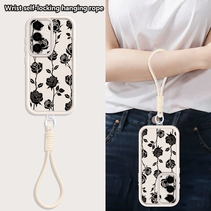 Flower Pattern Lanyard Phone C - Samsung Galaxy A55 ulasan dan harga